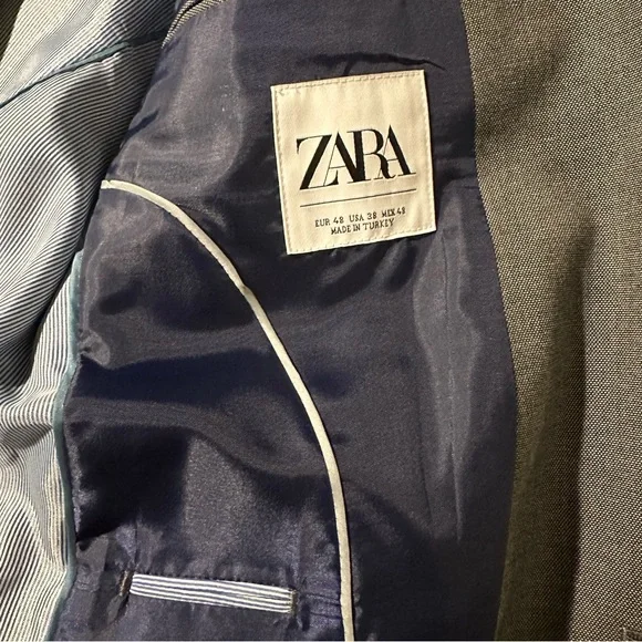 NWOT Zara Mens Grey Suit Set